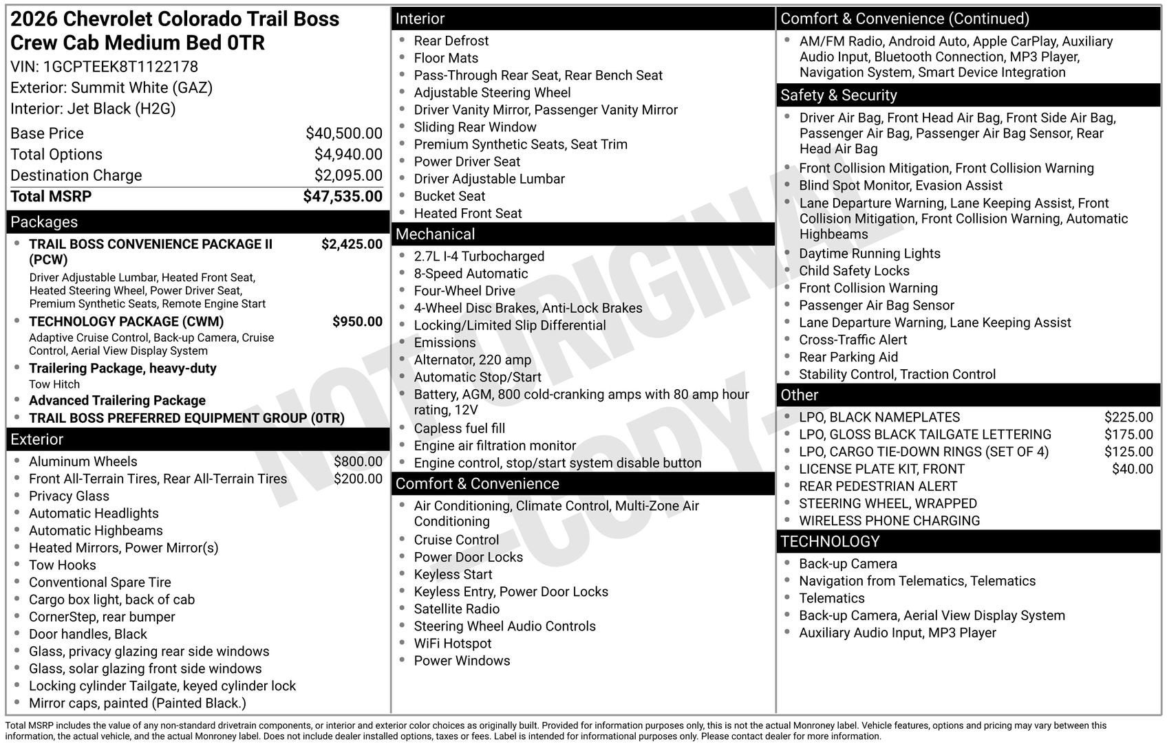 2026 Chevrolet Colorado Trail Boss