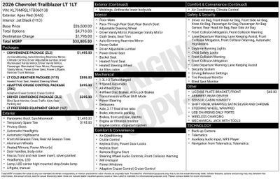 2026 Chevrolet Trailblazer LT