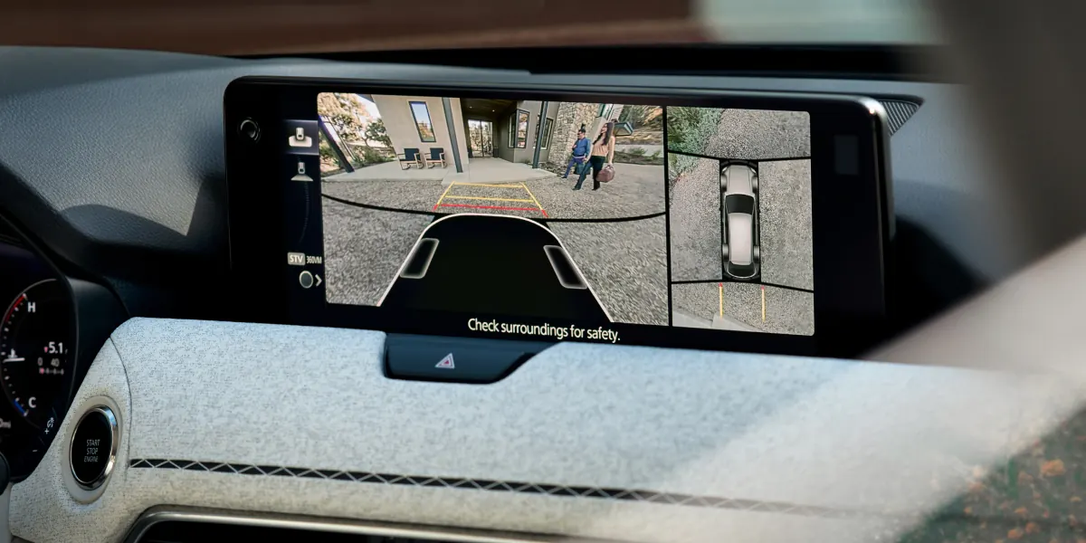 2027 Mazda CX-90 360° View Monitor on the center display | Alan Webb Mazda in Vancouver WA