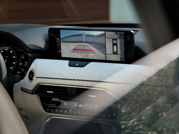 screen showing rearview camera for the 2024 mazda cx-90