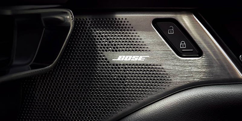 bose speakers on the door of a 2024 Mazda3 Sedan